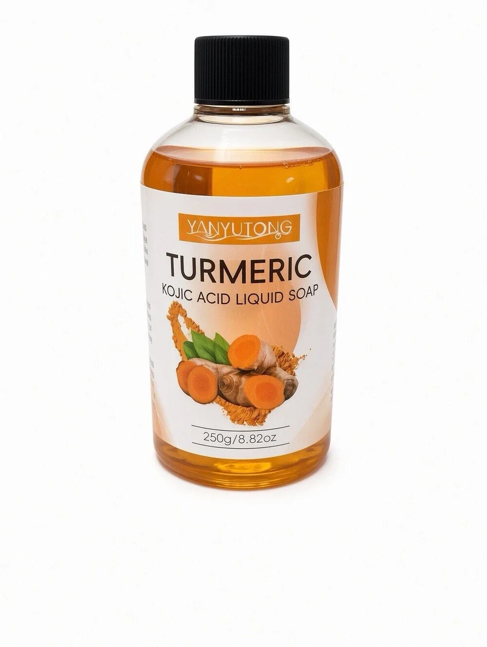 Turmeric Kojic Acid Liquid Soap Vitamin C Lemon Face Body Wash 8.82 oz